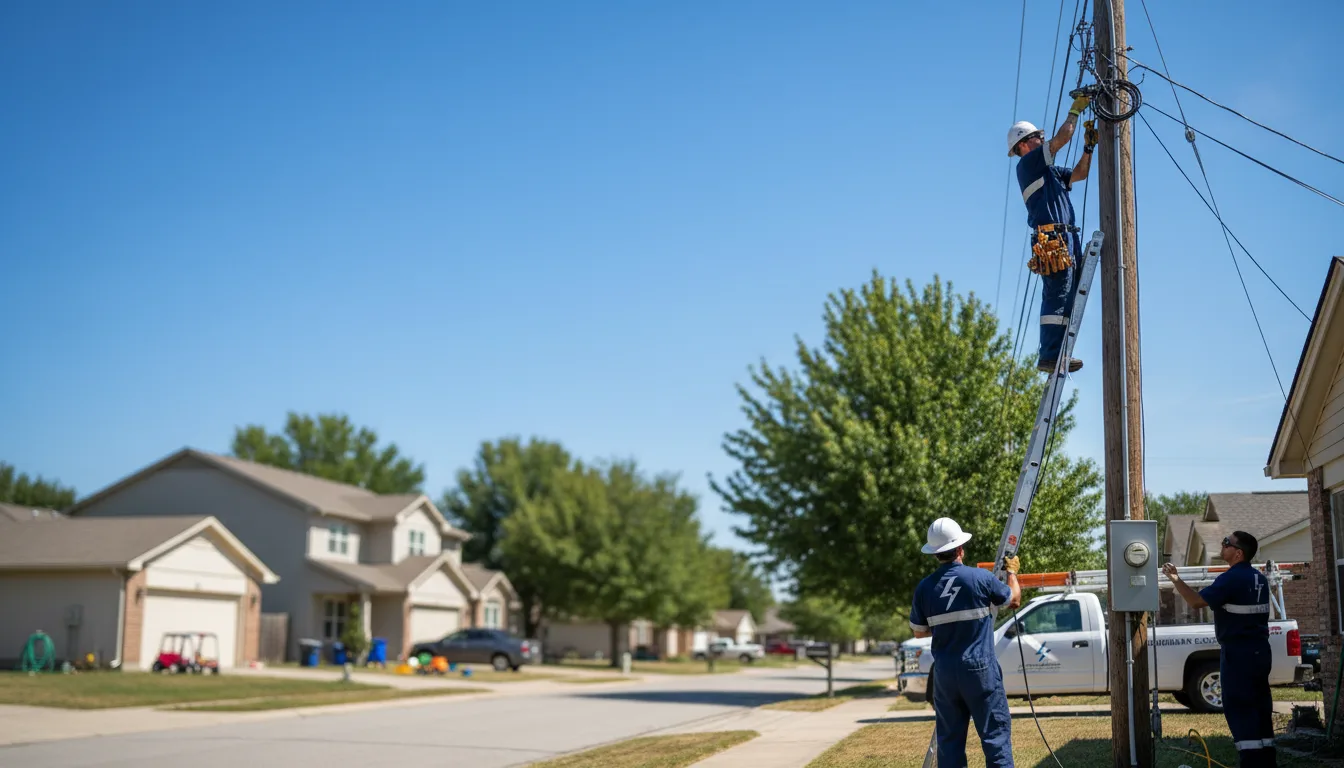 Residential electrician providing installation services in Lost Springs, KS